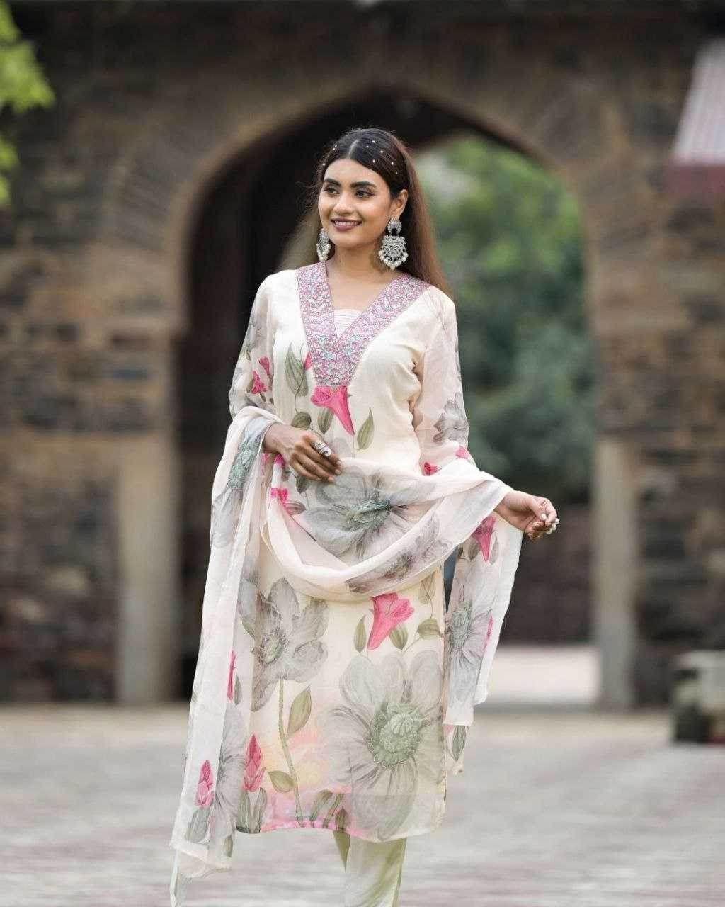 Georgette Printed Kurti - MYLUXURY LANE ENTERPRISE